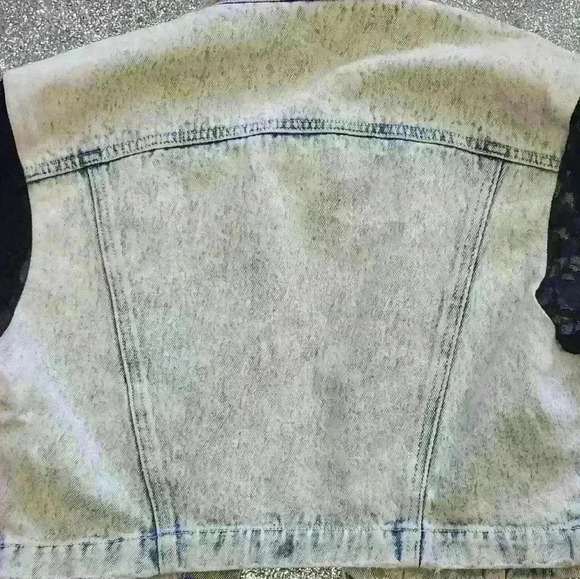 COPY - Y2K CROP ACID WASH JEAN JACKET - Picture 8 of 9